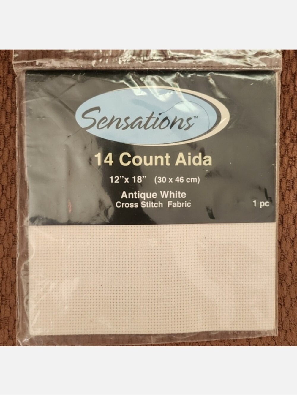 Cross Stitch Fabric Antique White 14 Count Aida 12"×18" Sensations